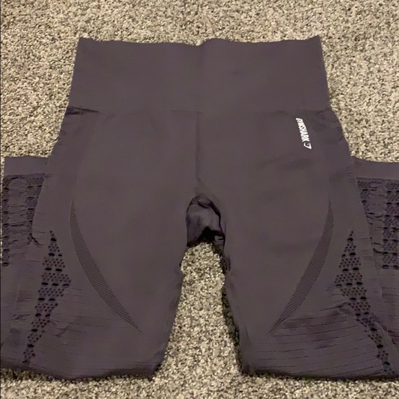 Gymshark Pants - Gymshark Energy seamless leggings, purple, cropped